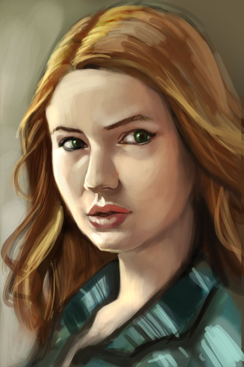 but the new companion Amy Pond in the current series is very lovely