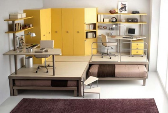 Bedroom Designs: Teenage Bed Shifted Bedroom Ideas