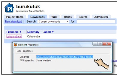 Cara Upload
Javascript menggunakan Google Code Cara Upload Javascript menggunakan Google Code