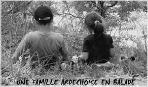 Une famille ardèchoise en balade