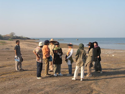 The soiled carpet in Hormoz island