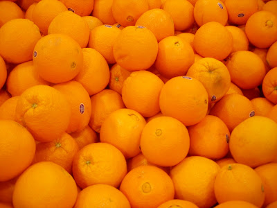two varieties of oranges,
