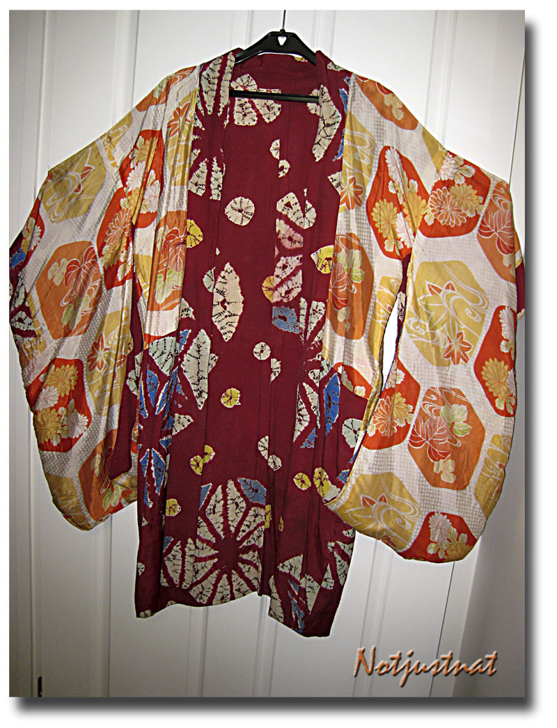 notjustnat creative blog Kimono Jacket Deconstruction and fabrics from
