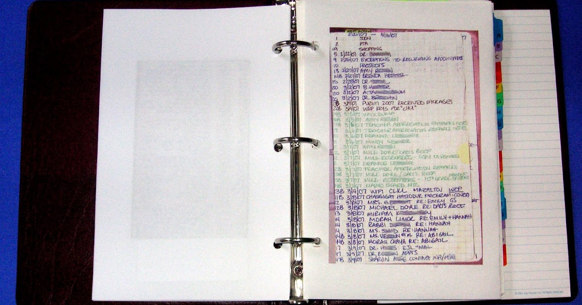 Juggling Frogs Moleskine Master Index