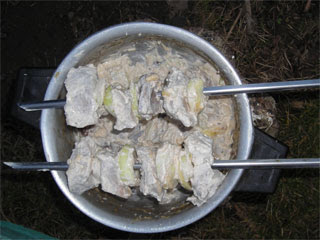 Мясо на шампурах