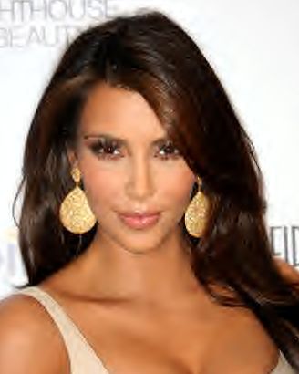 celebrities with dark brown hair and. Gorgeous celebrities like Kim