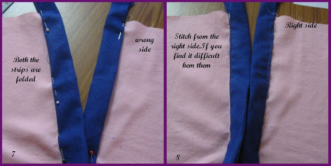 Vani's blog 1 Method of stitching neckline placket