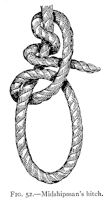 Illustration: FIG. 52.—Midshipman's hitch.