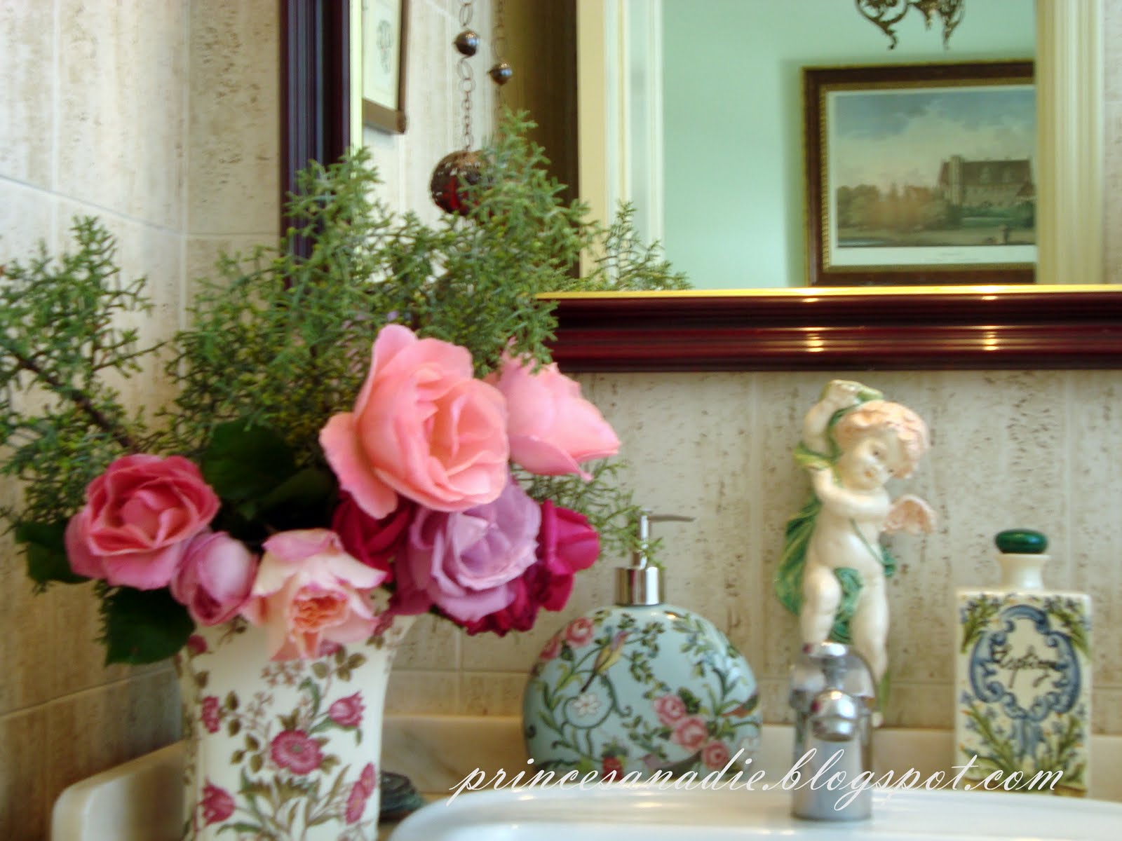 Princesa Nadie: Rosas en el baño