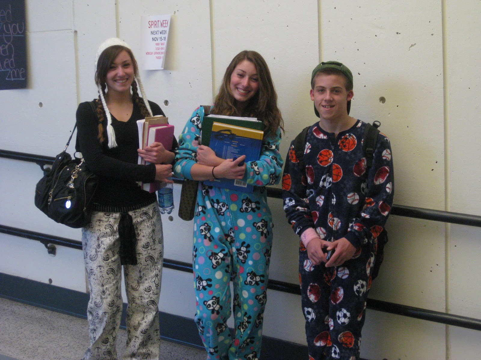 Burlington High School Principal's Blog Some Pictures from Pajama Day