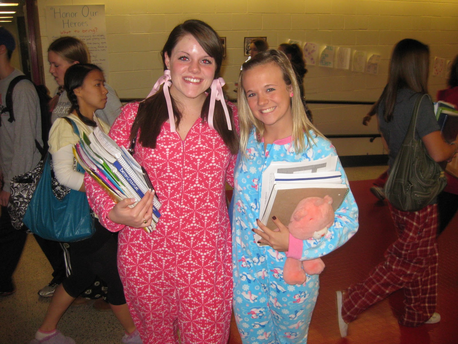 Burlington High School Principal's Blog Some Pictures from Pajama Day