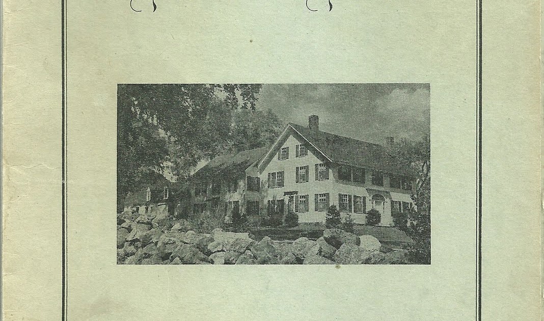 Heirlooms Reunited Hanover 1817 House, Hanover, Maine, vintage menu