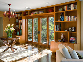 DonDeHogar: Bibliotecas que enmarcan aberturas