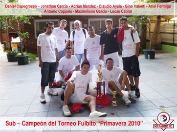 Sub – Campeón del Torneo Fulbito “Primavera 2010”