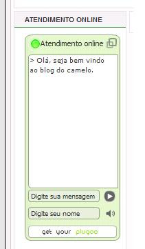 área de atendimento online