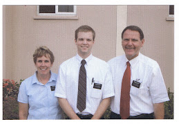 Elder Harris with President and Sister Sabey