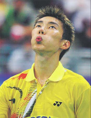 blurryhunniee: Lee Chong Wei marks Olympic 2008