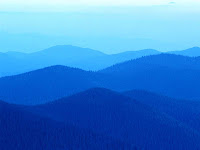 abstract blue hills