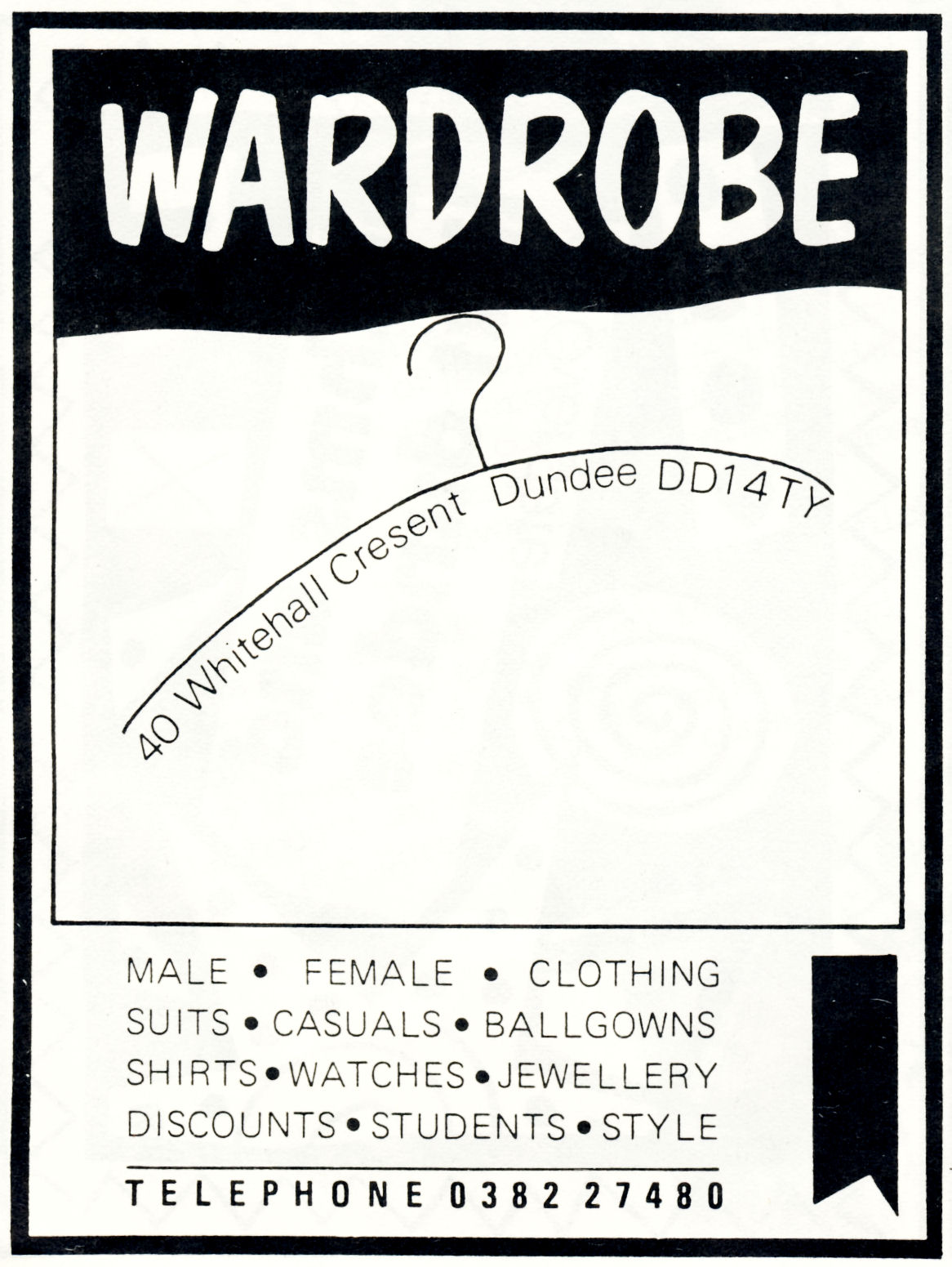 RETRO DUNDEE MANIFESTO & WARDROBE ADS 1988