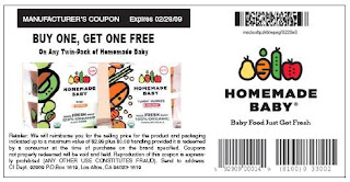 Homemade Baby Food Printable coupon