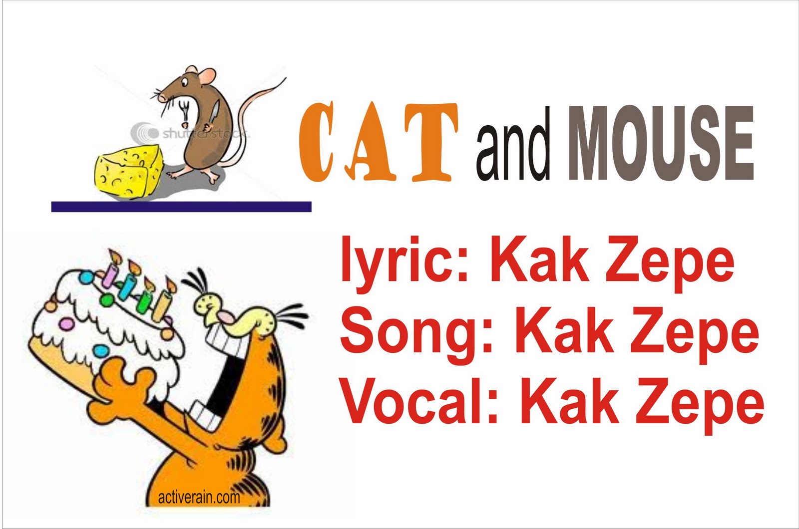 Kak Zepe's Educational, Inspirational, And Motivational Children Songs Cat And Mouse, Kak Zepe