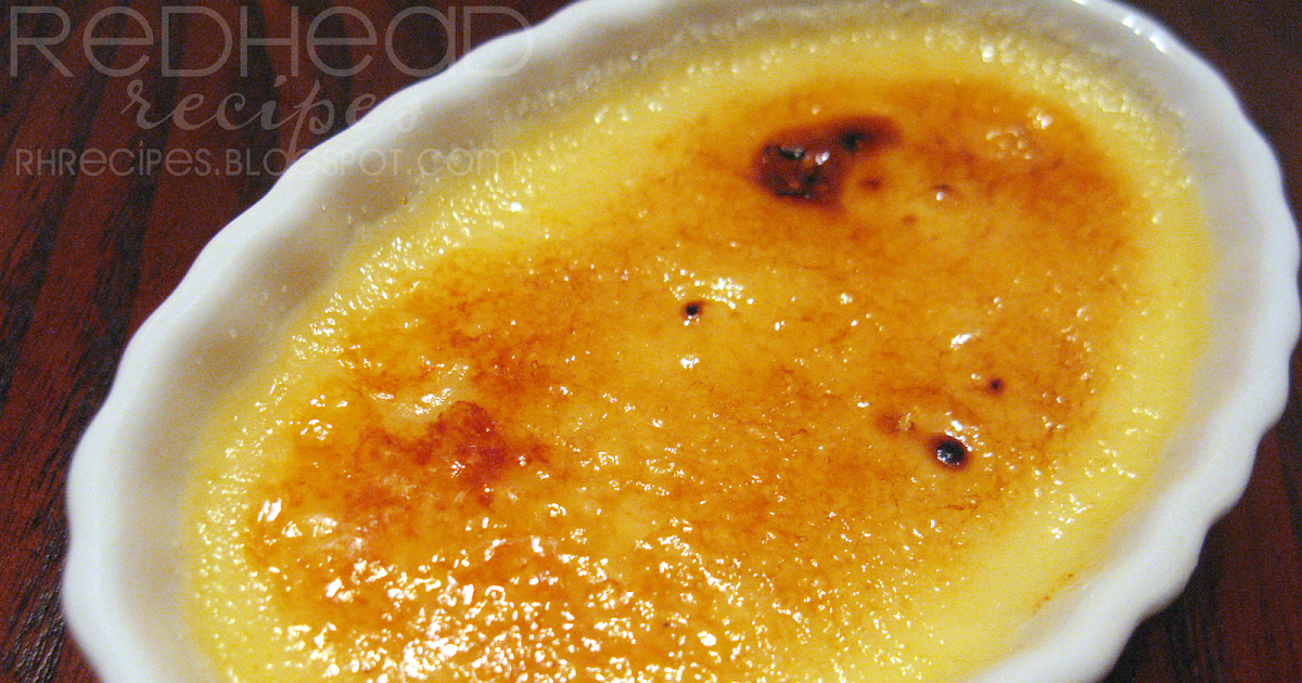 Redhead Recipes Creme Brulee