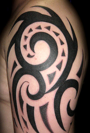Tribal tattoos for men on arm.
