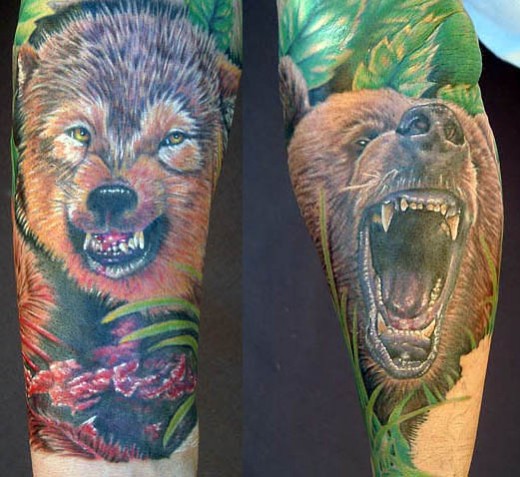 pooh bear tattoos. The Bear Tattoo of Strength