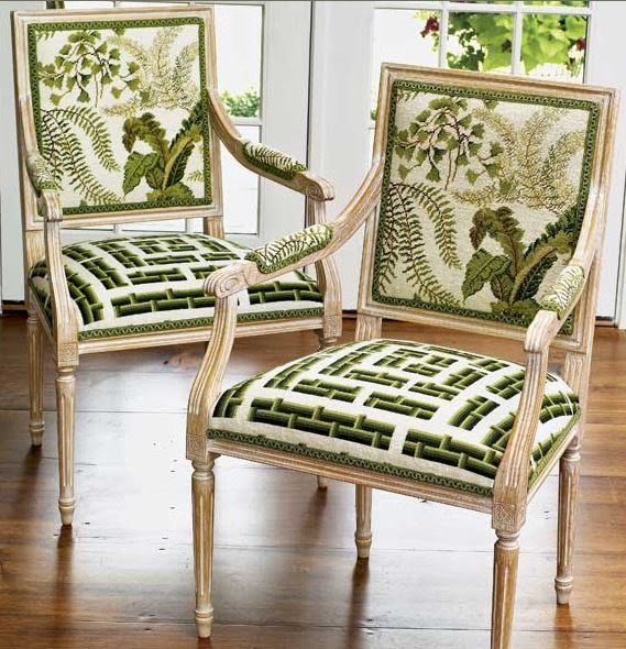 Dose of Design Love it! Needlepoint chairs 2 for 1!