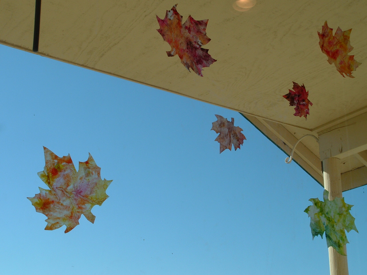 Pieces by Polly Autumn Wax Paper and Crayon Leaves