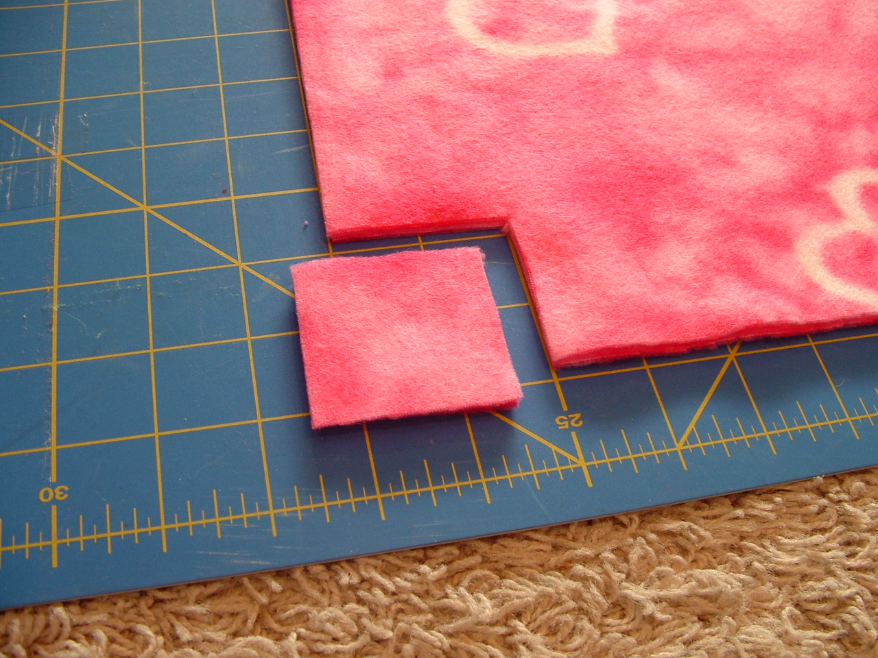 Pieces by Polly Single Layer NoSew "Braided" Fleece Blankets Tutorial