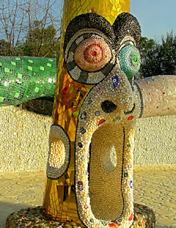 mosaic sculpture, Queen Califia's Magical Circle by Niki De Saint Phalle, photograph by Robin Atkins
