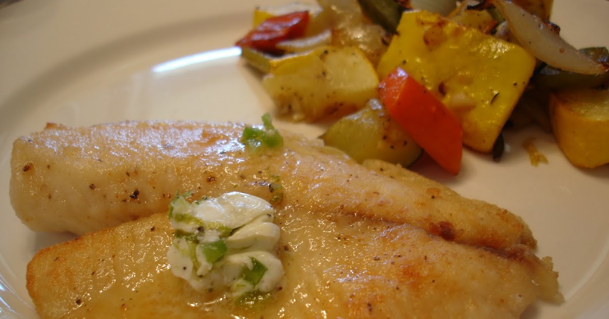Cara's Creature Comforts Tilapia with LimeJalapeno Butter