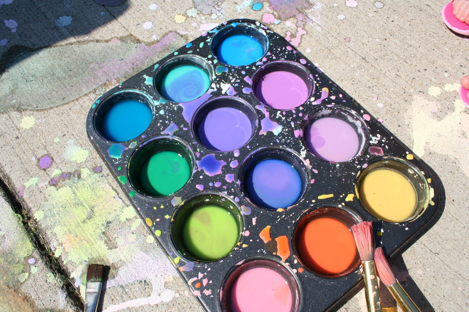 Food Coloring Paint Advice