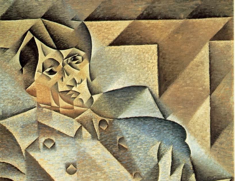 Portrait of Picasso by Juan Gris Public Domain Clip Art Photos and Images