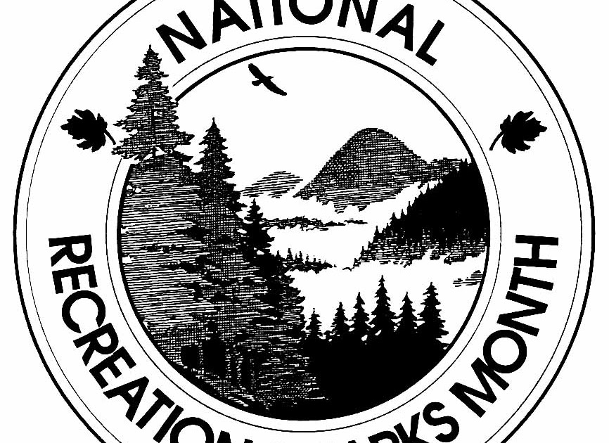 July Is National Park and Recreation Month Public Domain Clip Art