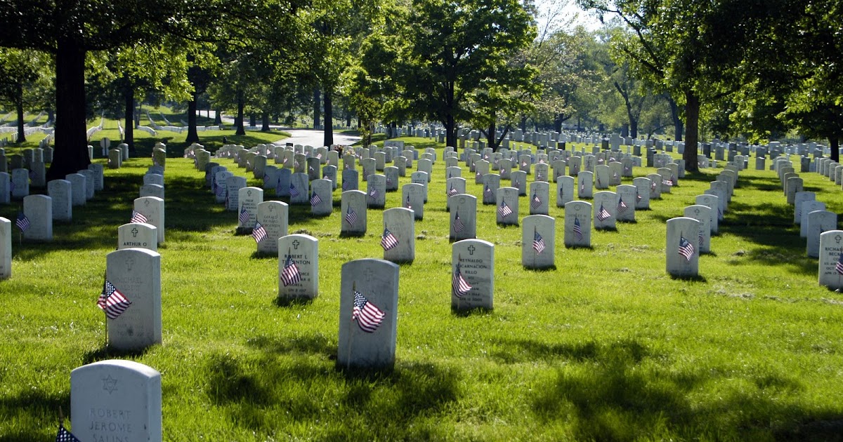 Memorial Day Arlington National Cemetery 'Flags In' Public Domain Clip