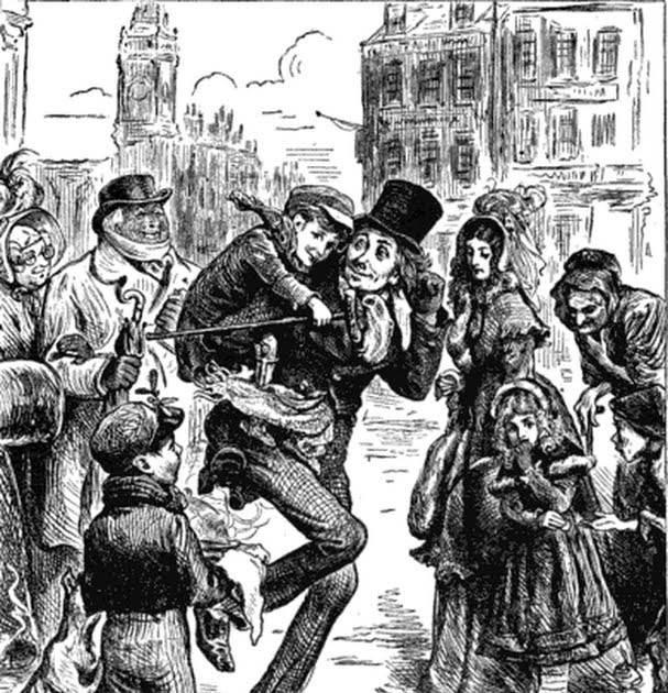 A Christmas Carol Gob Cratchit and Tiny Tim Public Domain Clip Art Photos and Images