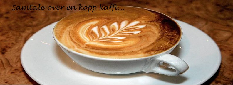 Samtale over en kopp kaffi.