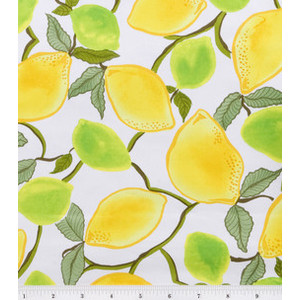 Lemon Print Fabric