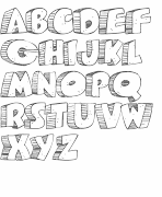 Letras para pintar ♥ alfabeto 