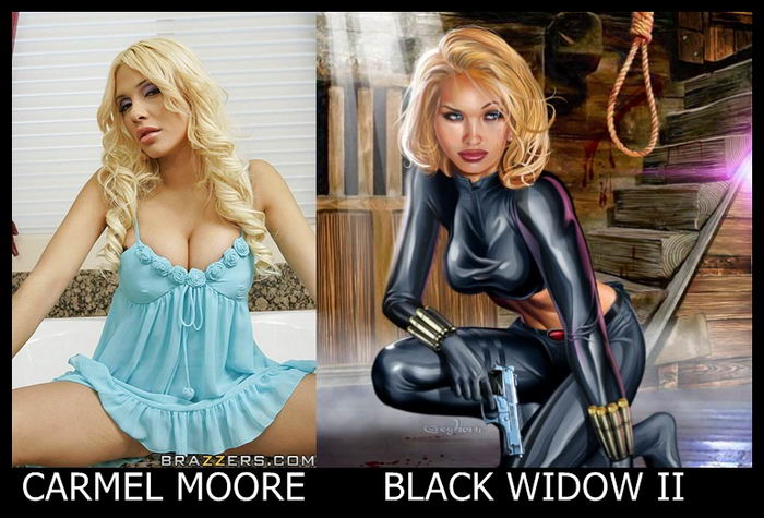 Carmel Moore como Black Widow II