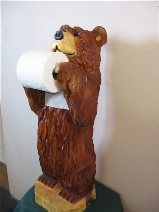 Funny unusual toilet paper holder