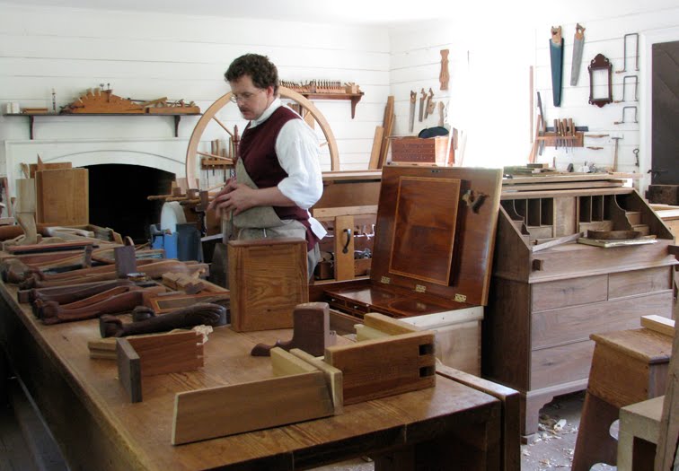 The Village Carpenter Joiners and at Colonial Williamsburg