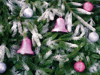 Bells and Balls on Christmas Tree