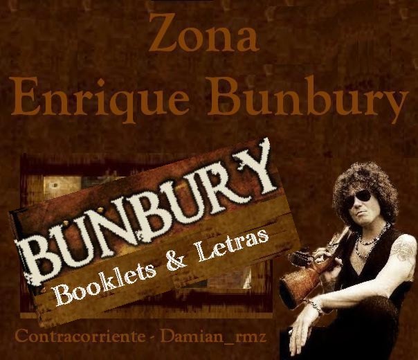 Booklets & Letras Zona Enrique Bunbury