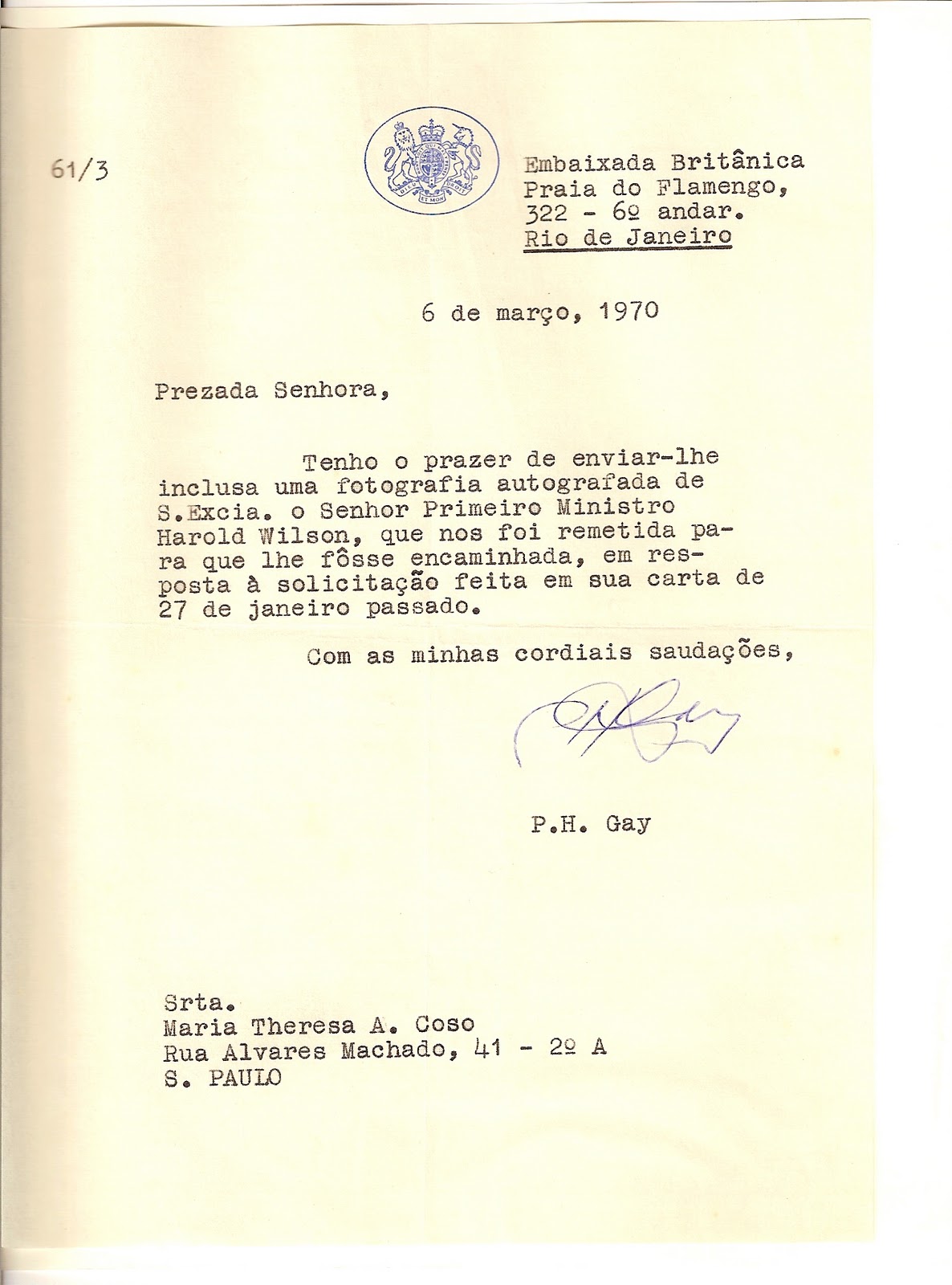 Colección en Venta Primer Ministro Británico (Gran Bretaña) HAROLD