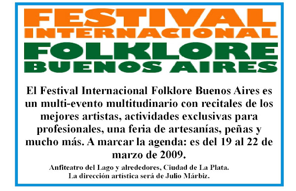 1º Festival Internacional de Folclore Bs As 2009