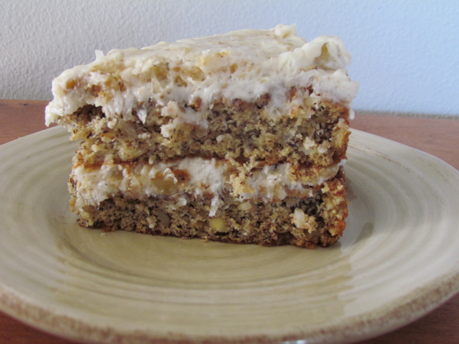 Little Bean Banana Walnut Coconut Cake
