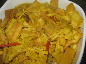 From The Kitchen To His Stomach Acar Umbut Kelapa